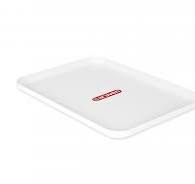 White Display Tray, rectangular 280mm x x20mm x 15mm,  01016