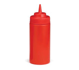 Six Sauce / squeeze bottles Professional Condiment Squeeze Bottles Set, Plastic, Red Yellow White