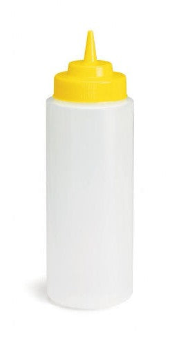 Squeeze Bottles Clear 24oz  with  63mm Wide-Mouth™ Top Cone, 12463M-A