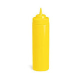 24 oz Squeeze Bottles Yellow with  63mm Wide-Mouth™ Top Cone 12463M