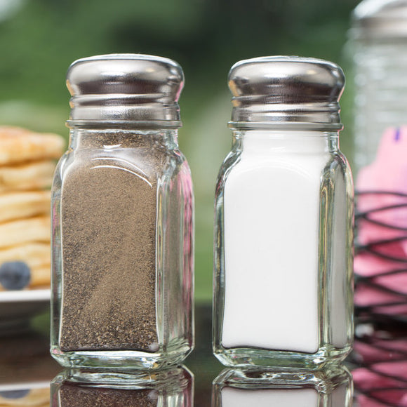 Nostalgic Glass Salt/Pepper Shakers, TW053S
