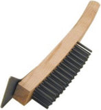 Archway Wire 4 Row  Brushes for Grill Cleaning Wooden handle