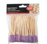 100 x 11 cm Bamboo Skewers Paddle Purple Allergy Cocktail Stick Party Appetizers