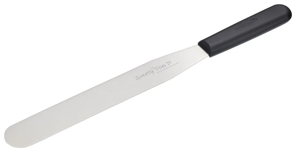 KitchenCraft Sweetly Does It Palette Knife / Icing Spatula with Straight Blade, Stainless Steel, Large (25 cm)