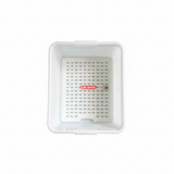 Araven Deep Tray with Drain Shelf - White Background