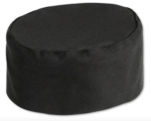 Black Chef Skull Cap Hat