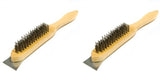 Wire Brush with wooden Handle for Grill Cleaning H/D