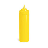 24 oz Squeeze Bottles Yellow with  63mm Wide-Mouth™ Top Cone 12463M