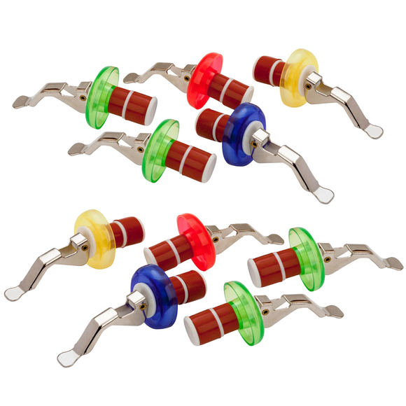 Wine Bottle Re-Sealers Colours may vary x 9