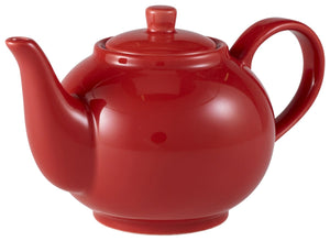 Porcelain Red Teapot 45cl/15.75oz 18.5 x 11.5 x 10cm (L x W x H),393945R