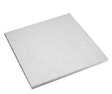 Square Cake Board, 25cm / 10 inches Silver Colour / KCCBSQ10