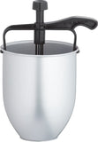 Pancake Dispenser Non Stick, Metal Kitchen Accessory for Doughnuts and Batter, with Recipes in Gift Box, 12.5 x 10 x 17 cm, Silver