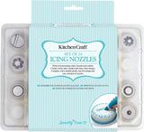 Cake Decorating Icing Nozzles with Case, 24-Piece Piping Set, KCICENOZSET