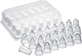Cake Decorating Icing Nozzles with Case, 24-Piece Piping Set, KCICENOZSET