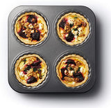 Loose buttom mini flan tin 4 hole / KCMCHB87