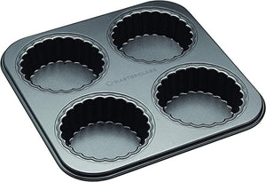 Loose buttom mini flan tin 4 hole / KCMCHB87