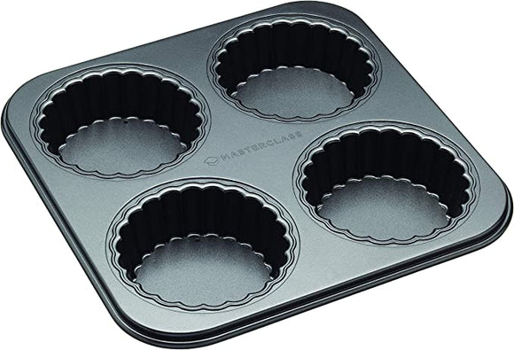 Loose buttom mini flan tin 4 hole / KCMCHB87