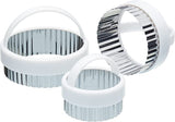 Fluted pastry cutters 3pc - S/S / KCPASTRY3
