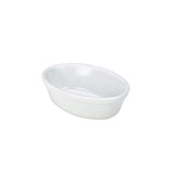 Pie Dish, Oval, 16 cm x 11cm, White Genware, Nev-F20-W