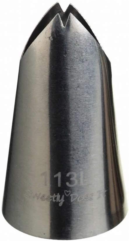 Piping Nozzle /  Stainless Steel / Leaf Tip /  Silver /  9 x 12 x 16 cm / SDINOZLRG03