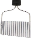 Crinkle chip cutter black handled s/s / 21 cm (8.5"), KCCHIP