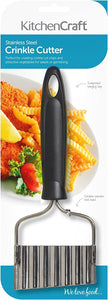 Crinkle chip cutter black handled s/s / 21 cm (8.5"), KCCHIP