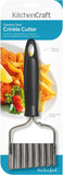 Crinkle chip cutter black handled s/s / 21 cm (8.5"), KCCHIP