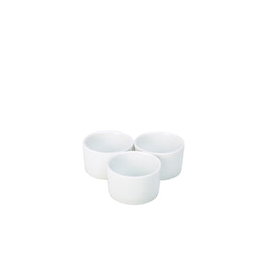 Ramekins Porcelain 6 x 4.2cm (Dia x H) - 8cl/2.8oz 6.5cm contemporary smooth, RAMCON6-W