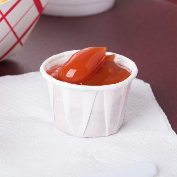 Paper Sauce Pots Small 28ml / 1oz (Pack of 250), CB612